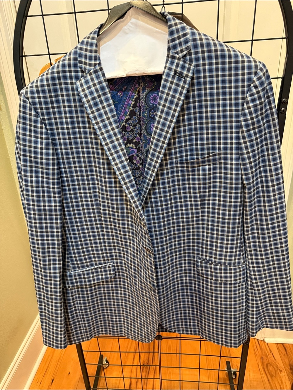 ETRO Milano Men’s Blazer IT 56 US XL Silk Lined NWOT